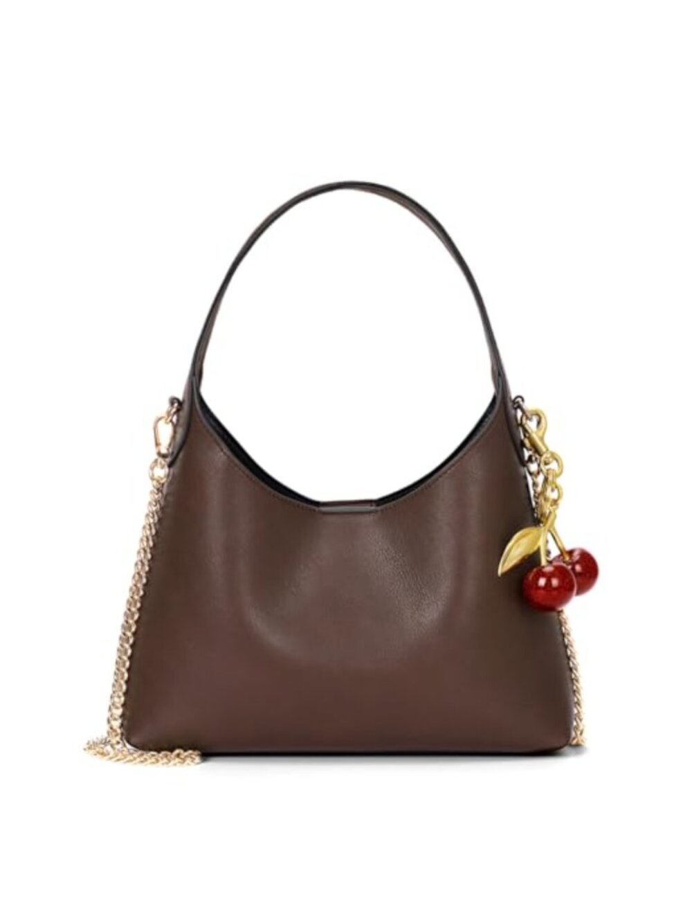 Faux Leather Hobo Shoulder Bag Chain Crossbody Tote Handbag